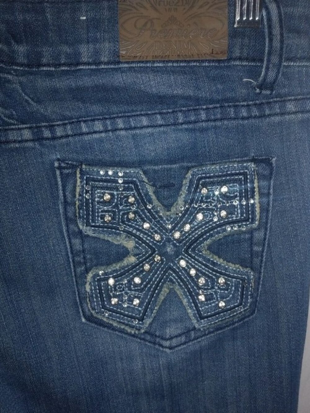 Premiere 5 6 Bling Pocket Straight Jeans